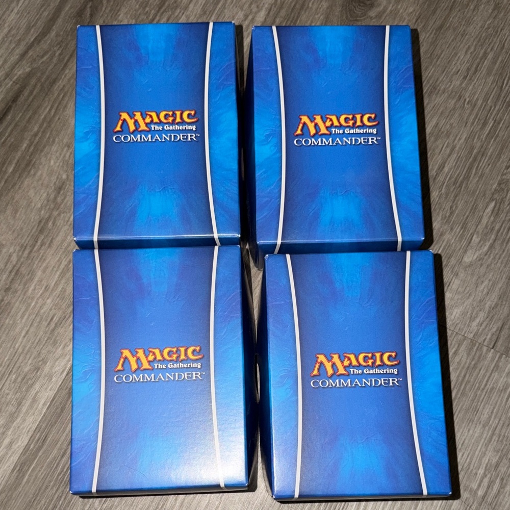 4 boxes Magic: The Gathering Commander Deck Boxes mind seize